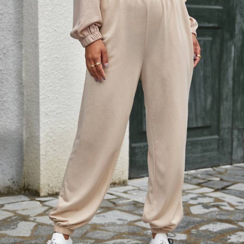 Cozy tan sweatpants